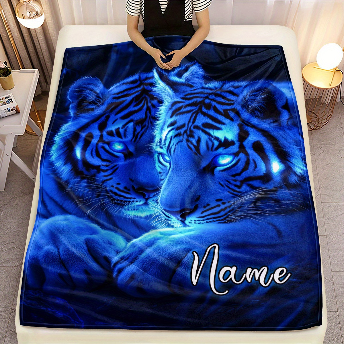 tiger blanket sold on Temu United States