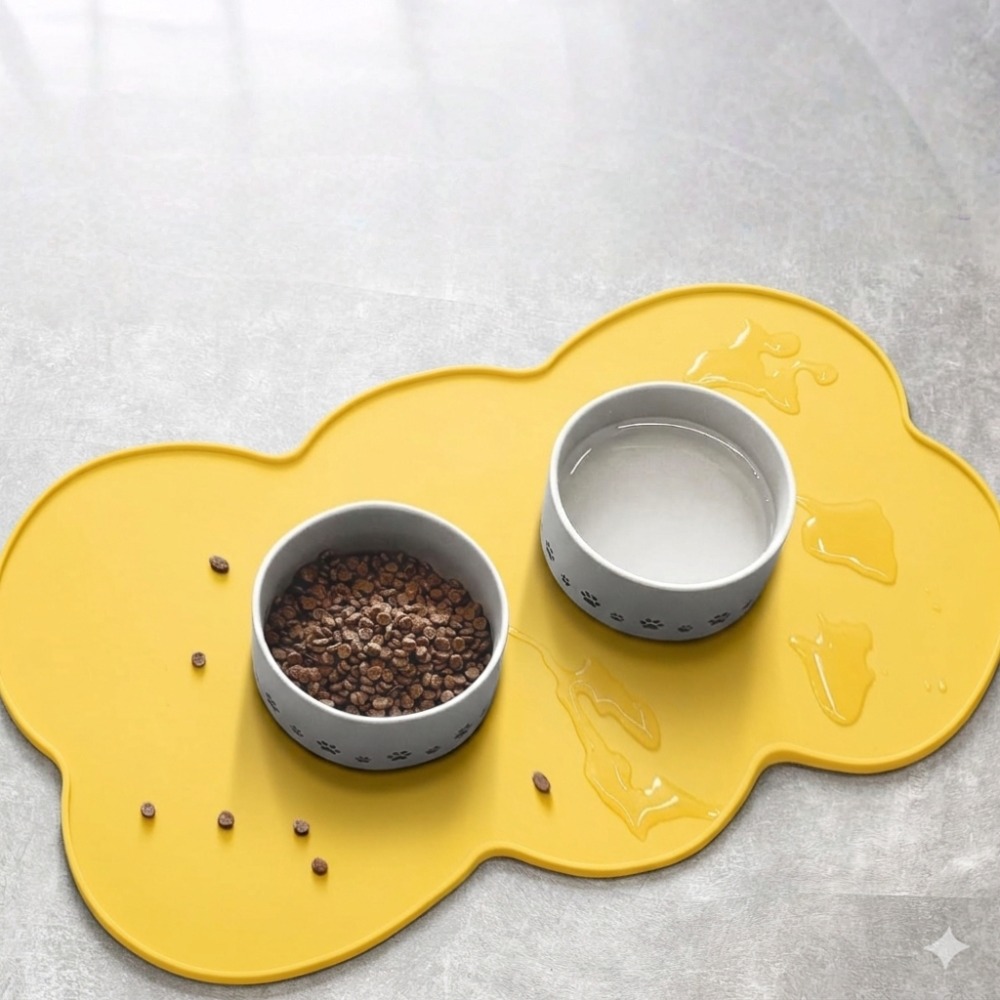 indoor pet mat designed for animals   small and medium sized pets great for pets with paws compatible with for all types of flooring machine washable   in grey   yellow Product details 3