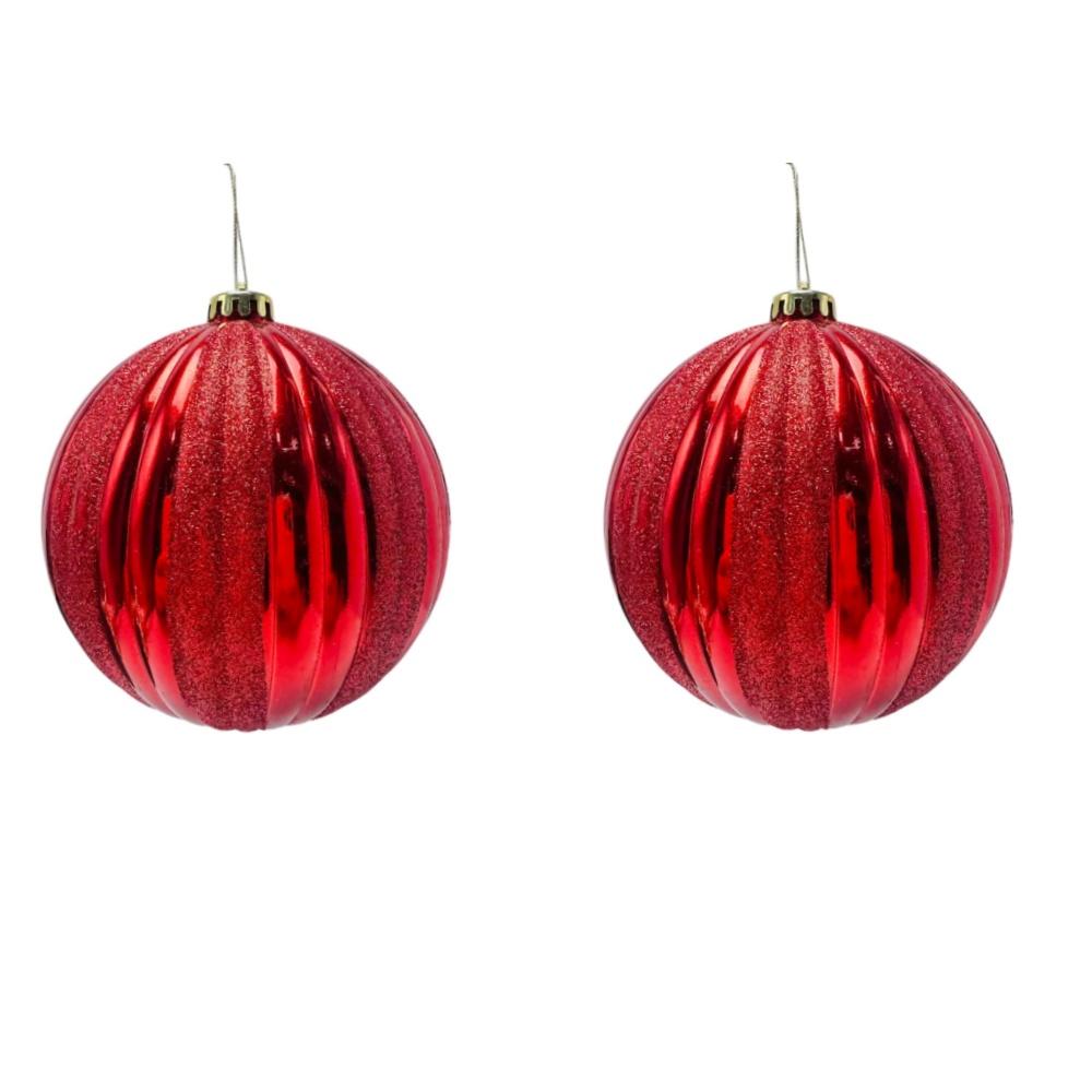 TEMU 2pcs Large 6' Ornaments Balls Xmas Tree Decoration Extra Large Hanging Baubles, Shiny Ornaments, Enormous Ball Decor For Outdoor