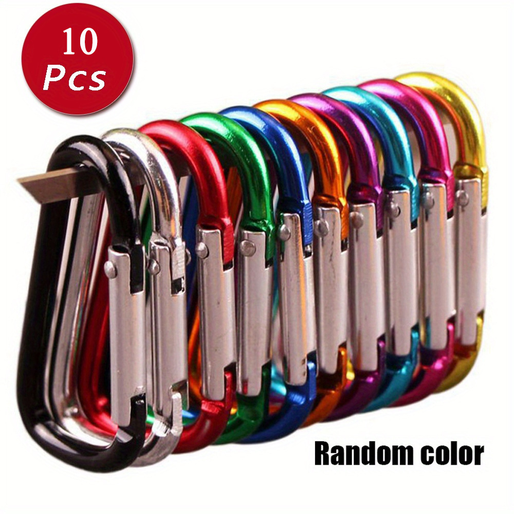 TEMU 12pcs Outdoor Keychains, Random Colors, Suitable For Backpacks, Water Bottles And Keys