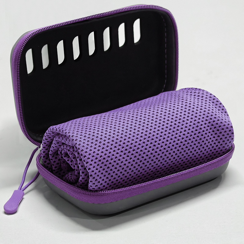 Image of 30*90cm Cooling Towel, Fitness And Sports Towel, Sweat Absorption Speed, Cooling Towel,, Cooling Towel, Eva Sports Towel Box