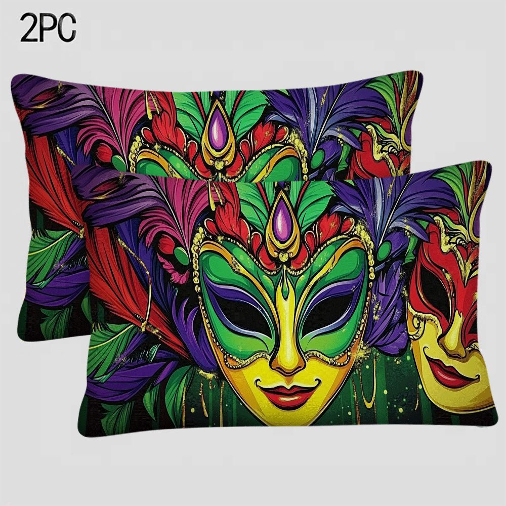 2pcs african tribal abstract pillow covers 20x12 versatile for home outdoor decor zip closure machine washable details 9