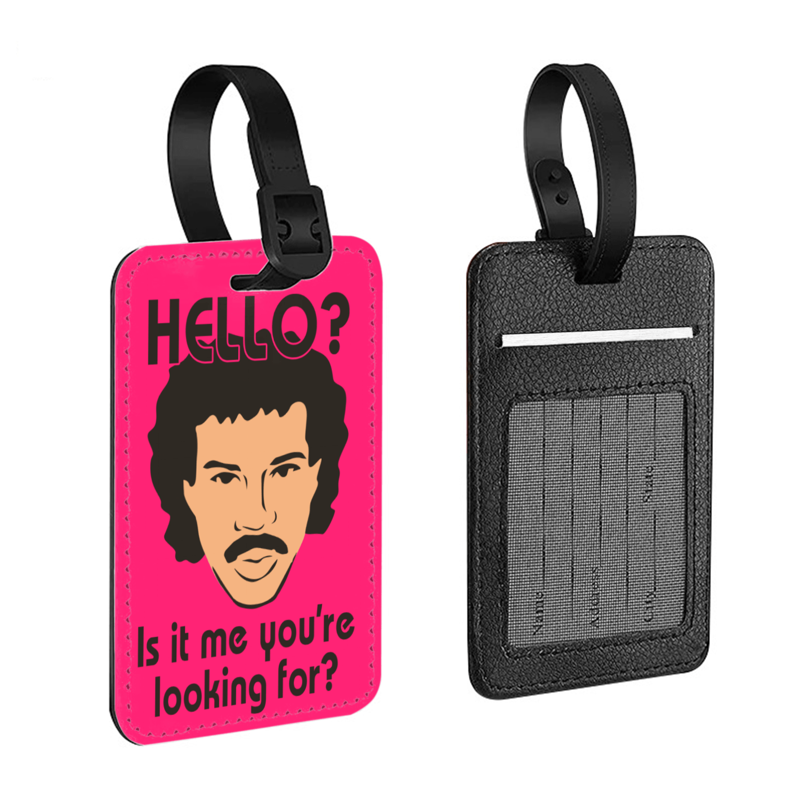 TEMU 1 Humorous Luggage Tag Featuring Funny Quotes And A Vintage Cartoon Design - Color-coded Id Tags For Suitcases, Travel Bags, Backpacks, And Gym