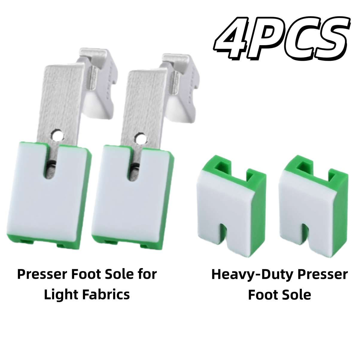 Image of 4pcs P950 Industrial Sewing Machine Presser Feet Adjustable Pleating Presser Foot -coated Steel Presser Foot Ergonomic Pleating Compatible Precision Sewing Accessories Durable Industrial Presser Feet