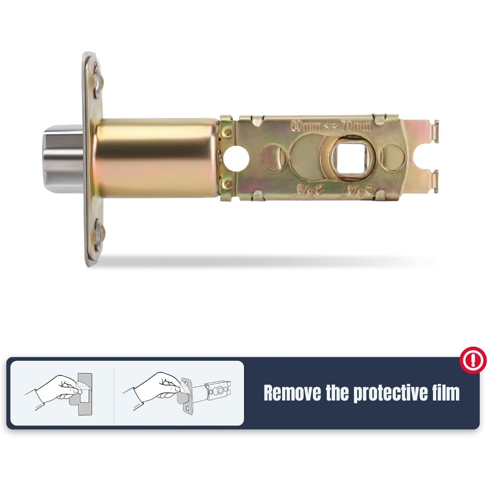 Adjustable Door Latch, Key Controlled Entrance Lock