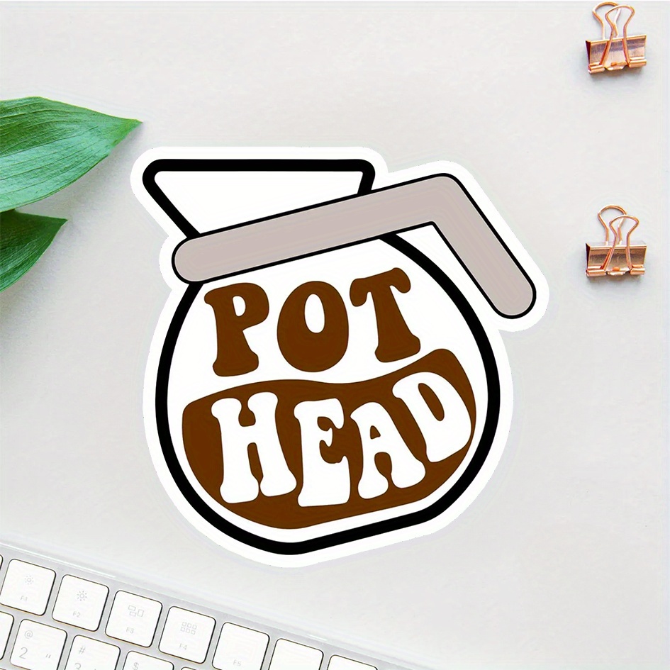 vinyl decal sticker featuring a pot head meme suitable - Temu Kuwait