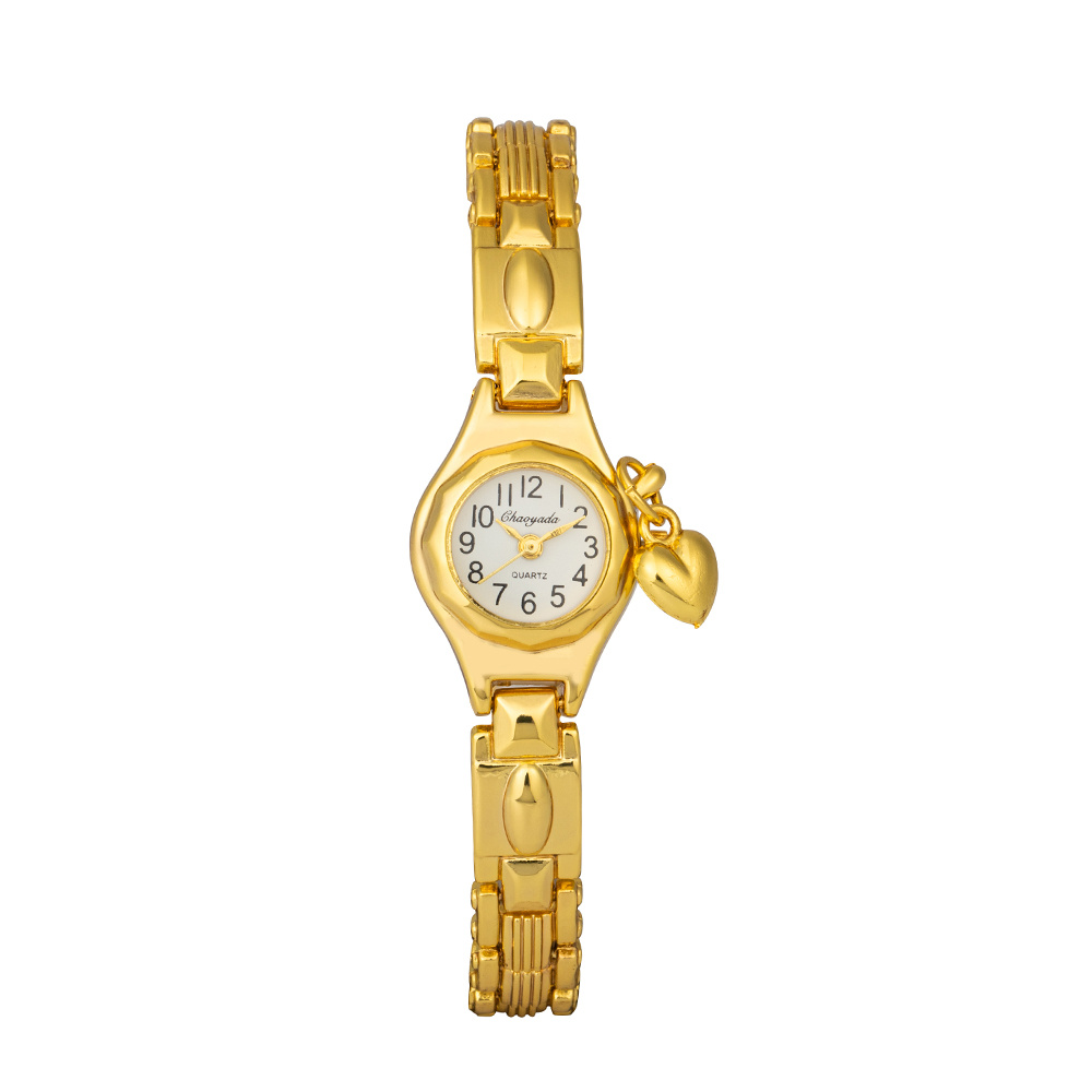 TEMU 1pc Golden Watches For Women Fashion Watch Quartz Watch Round Dial Watch For Women's Clocks - Ideal For Holiday Gifts Such As Christmas And