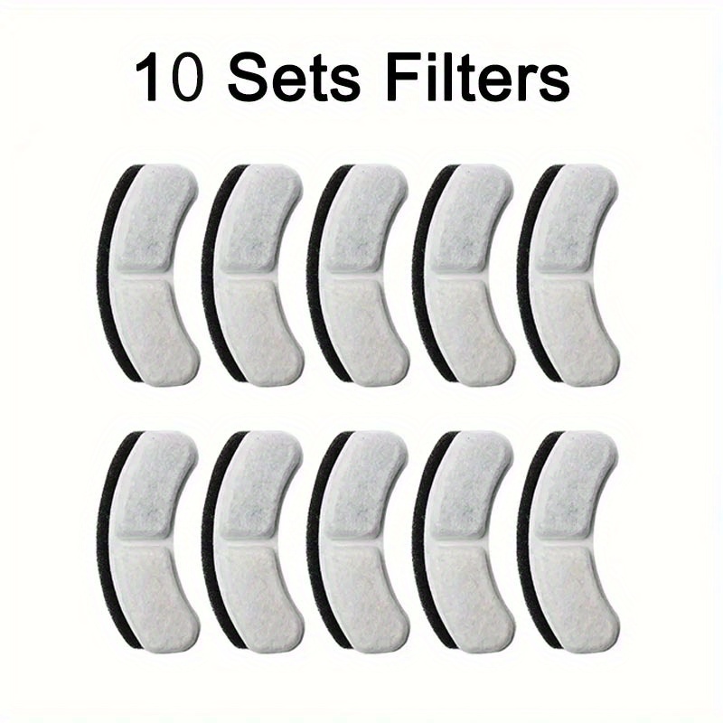 E-shop 10/15 Stück Katzenbrunnenfilter, Polyester-Ersatzfilter für automatische Trinkbrunnen für Haustiere, Batterie nicht erforderlich, ideal für