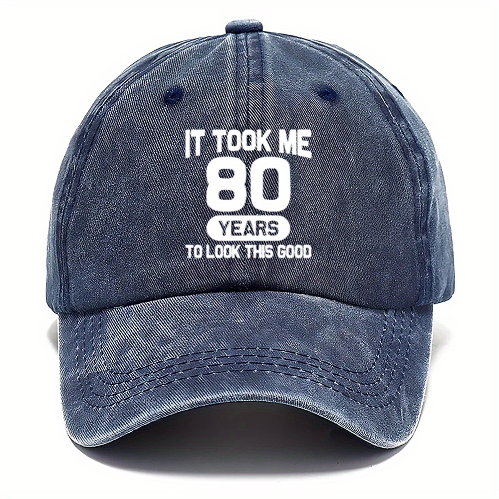 TEMU Een casual pet voor 80-plussers, een gewassen sportieve cap, baseballpet, sportieve vaderpet, verkrijgbaar in diverse kleuren, verstelbare