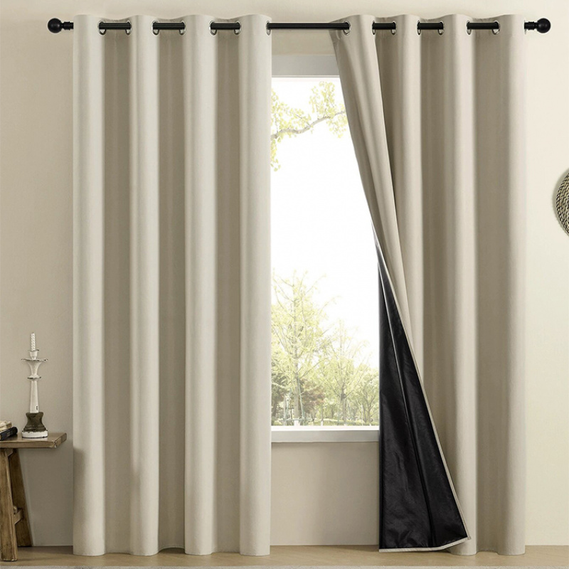 TEMU 100% Verdunkelungsvorhänge für Dropshipping, leichte beschichtete Vorhänge für Wohnzimmer und Schlafzimmer, fertige Ware im Großhandel für und