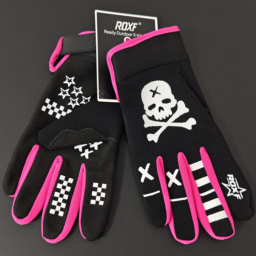 ROXF Skull Bone Pattern Outdoor Non-Slip Touchscreen Gloves