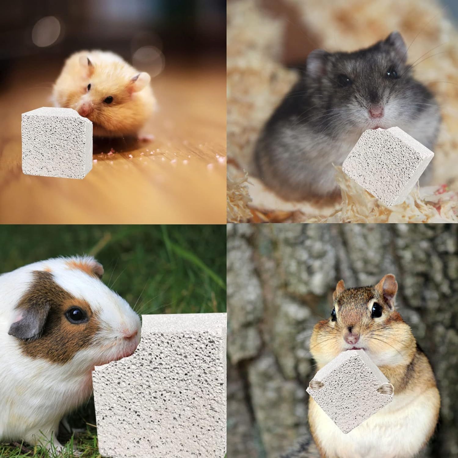 3pcs hamster rabbit chewing grinding stone small animal Temu