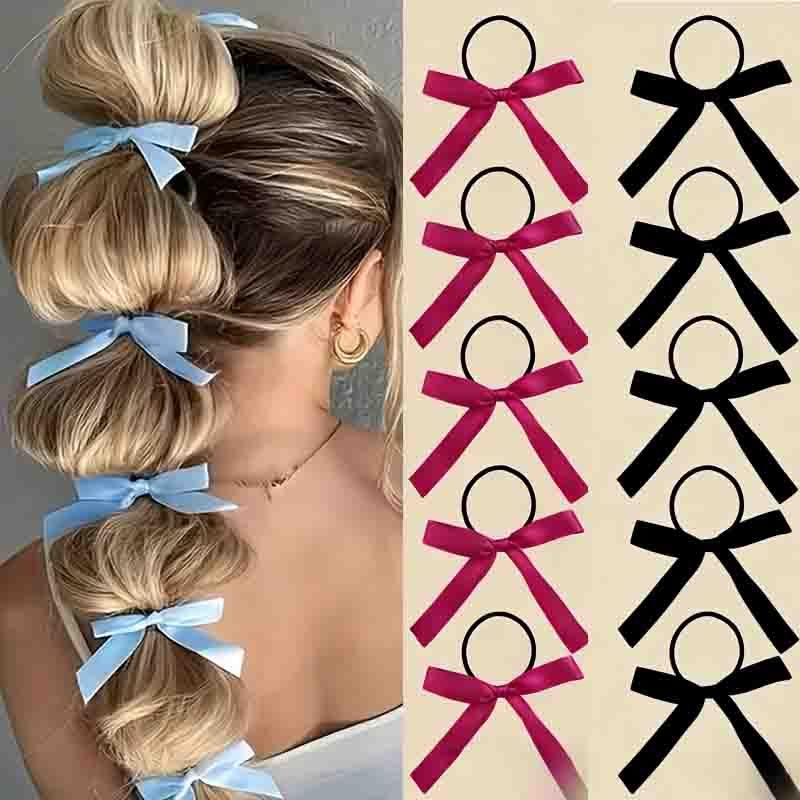 TEMU 15pcs Women's Hair Accessories Set, Stylish And Cute In Pink, Valentine's Day. Includes Bow Hair Ties, Ideal For Casual Attire And Holiday