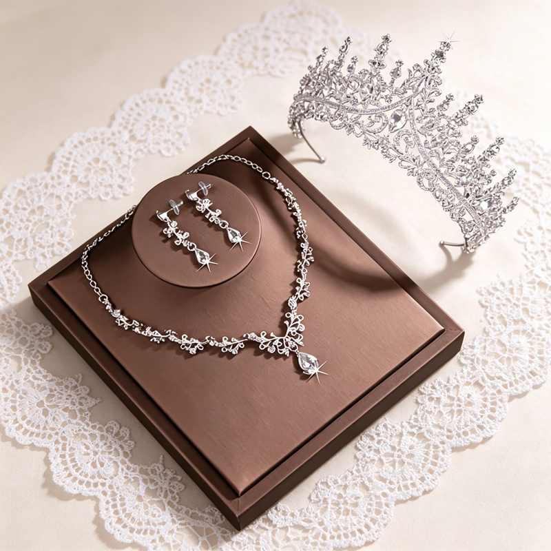 4pcs Princess Style Hair Accessories Set for Parties & Events