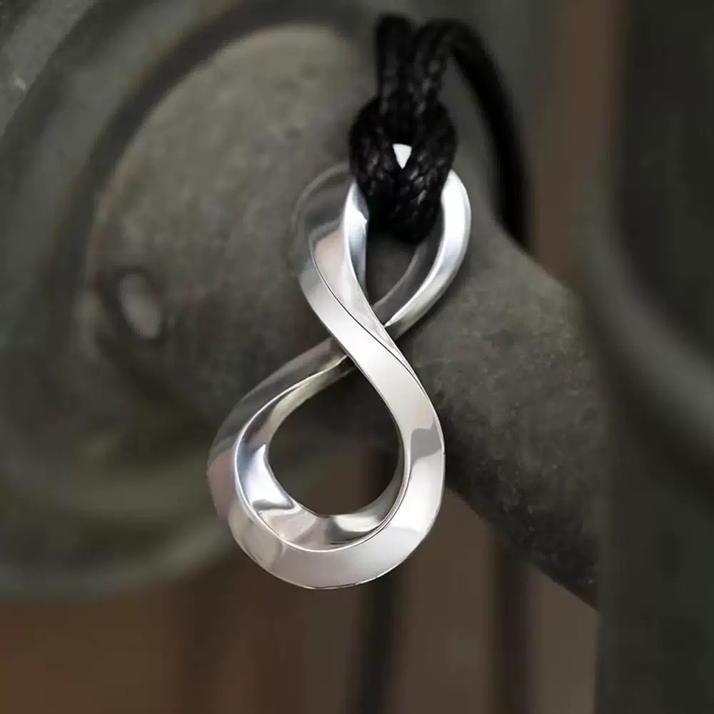 Men's Mobius Strip Infinite Symbol Collarbone Chain Necklace