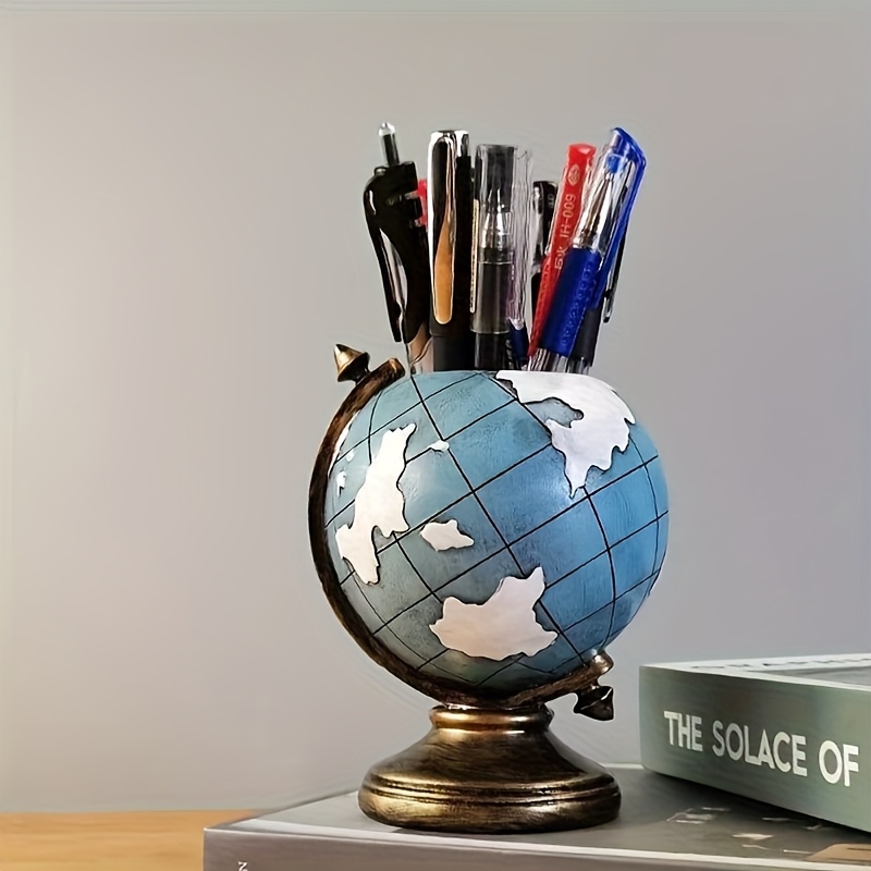 resin   pen holder decorative ornament stylish desktop storage for office living room premium gift   for friends  
