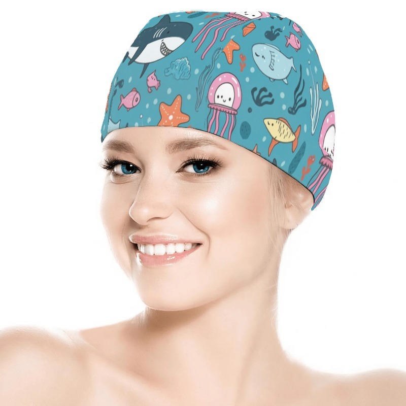TEMU Gorro de natación estampado muy elástico, , transpirable, de secado rápido y , adecuado para hombres como para mujeres, la elección para nadar,