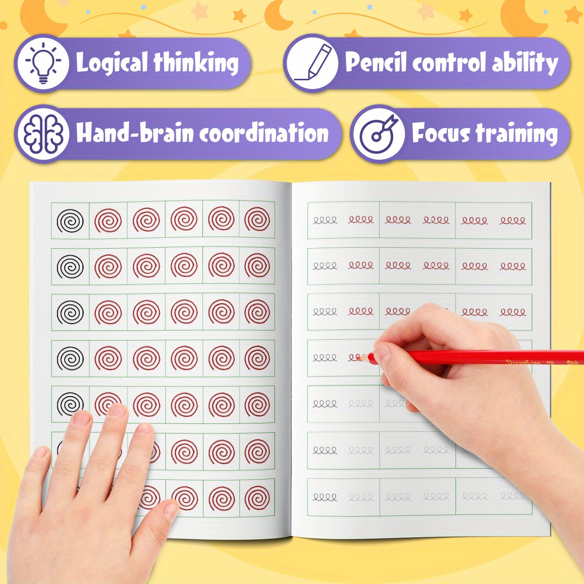 Pen Control Workbook for Kids: Fun Tracing Practice to Improve Handwriting Fluency and Hand-Eye Coordination