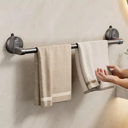Portasciugamani Regolabile THYGIFTREE - 4 Ripiani Con Ganci, Per Porta O Parete Bagno - Foto 7