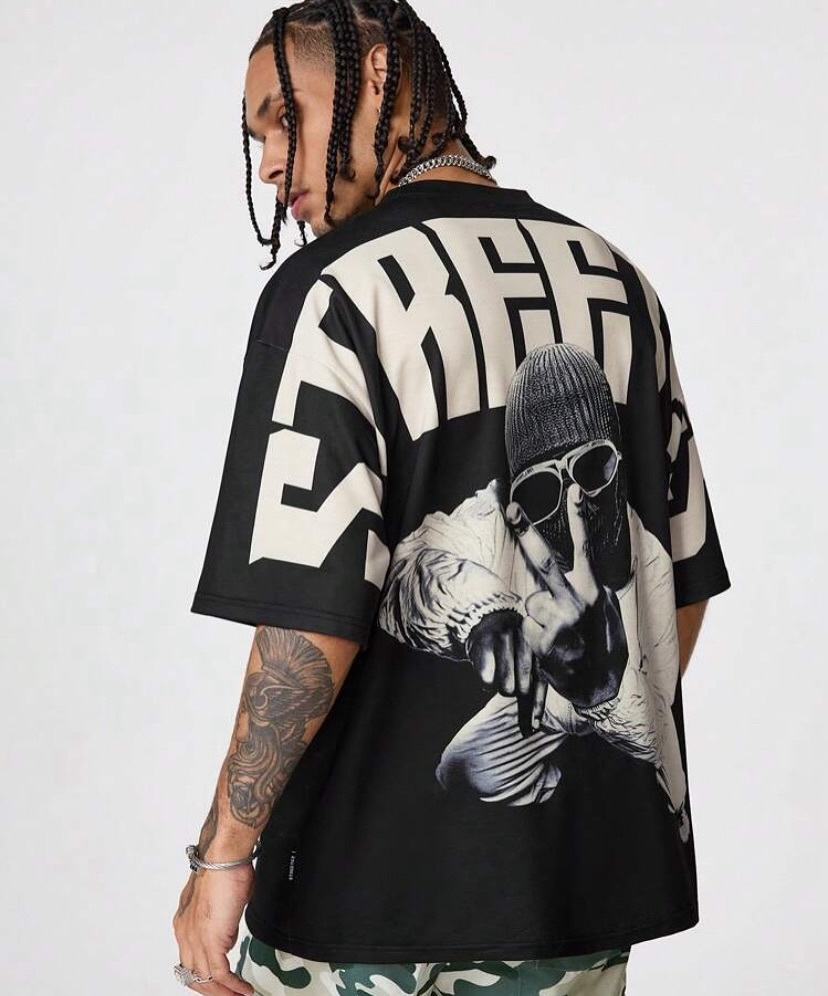 street graphic oversized t shirt men women Temu