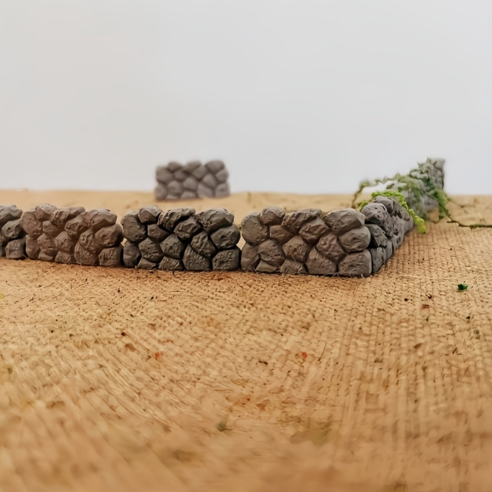 Mini Stone Wall Model Scenery Building Blocks