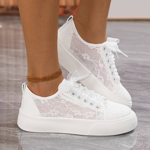 womens mesh summer breathable versatile platform casual skate shoes women shoes sneakers