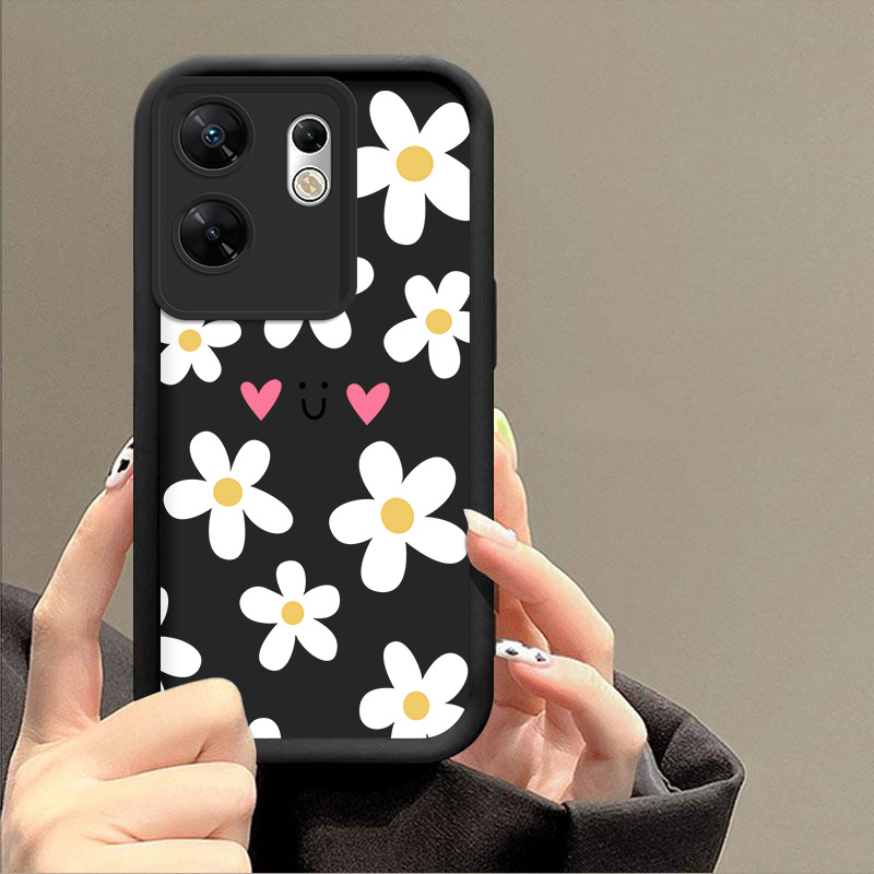 phone case compatible with   hot 50  9 smart 9 hd zero 30 4g shockproof anti slip lightweight fashion heart   elegant durable stain casual dirt phone case