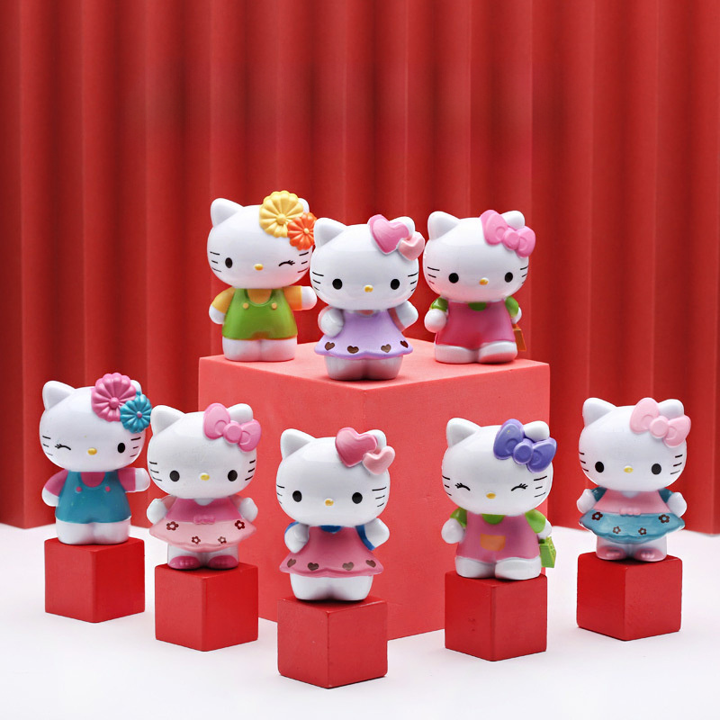 

Hello Kitty Mini Desk Ornament - Creative Pvc Decor For Home, Office & Car | Birthdays, Christmas, Valentine's, Graduations & More