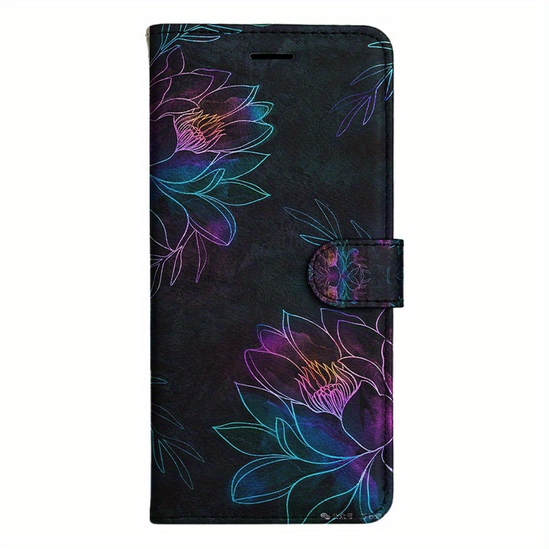 TEMU Phone Case: Petal Magnetic Flip Wallet Case With Card Holder Stand For Redmi 10x 9 9at 9i 9c 10a 12 10c K50i K50 12c 11a 13 K80 A5 14r A3 K60