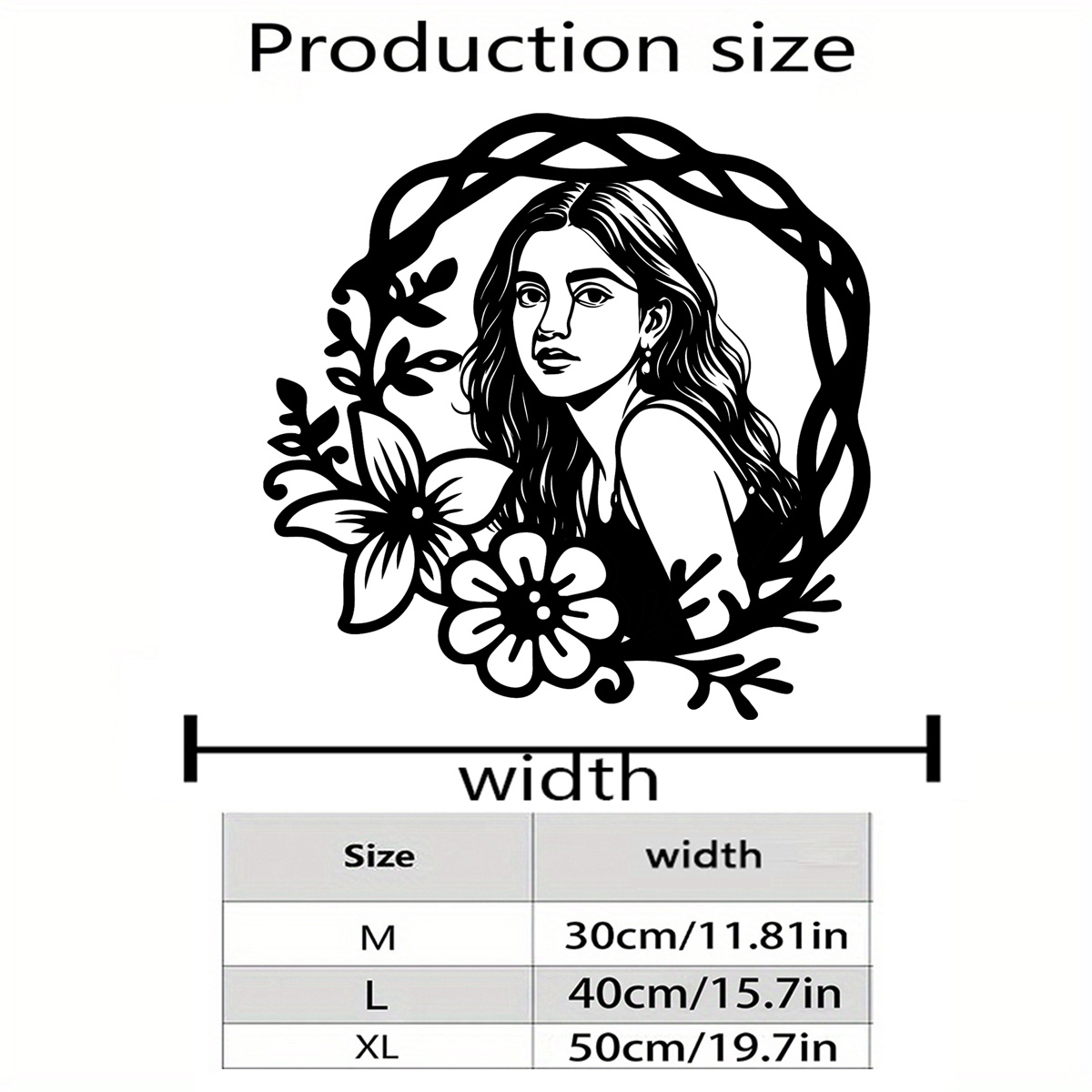 TEMU Une décoration murale de sculpture de portrait personnalisable - un article de décoration intérieure , cadre décoratif floral personnalisé,