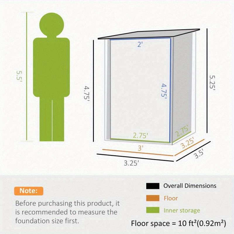 Outsunny 3' x 3' x 4' Outdoor Shed - Galvanized Metal Utility Garden Tool House with 2 Vents & Lockable Door, Durable Gray Storage for Backyard, Bike, Patio, Garage, Lawn Organization, Outdoor Storage Shed, Patio Organization, Sleek Metallic Finish, Sturdy Construction, Storage Sheds