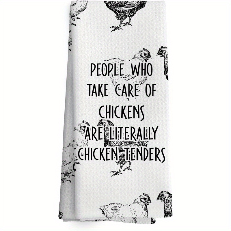 

1pc 18x26 Inch Funny Towel, Soft Polyester Dish Towel With Humorous Sayings, Ideal Housewarming Gift, Machine Washable Tea Towel, Reusable, Kitchen Towels