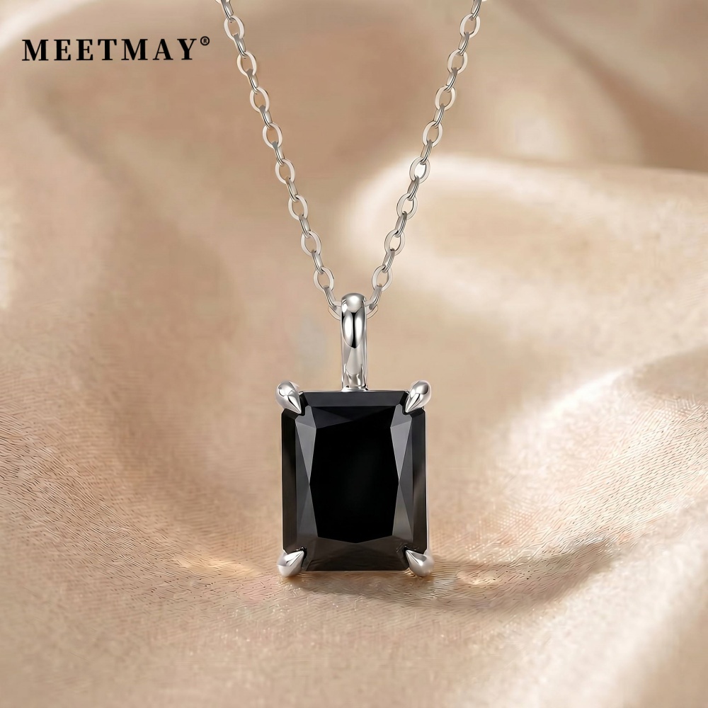 Women's Radiant Cut Moissanite Pendant Necklace