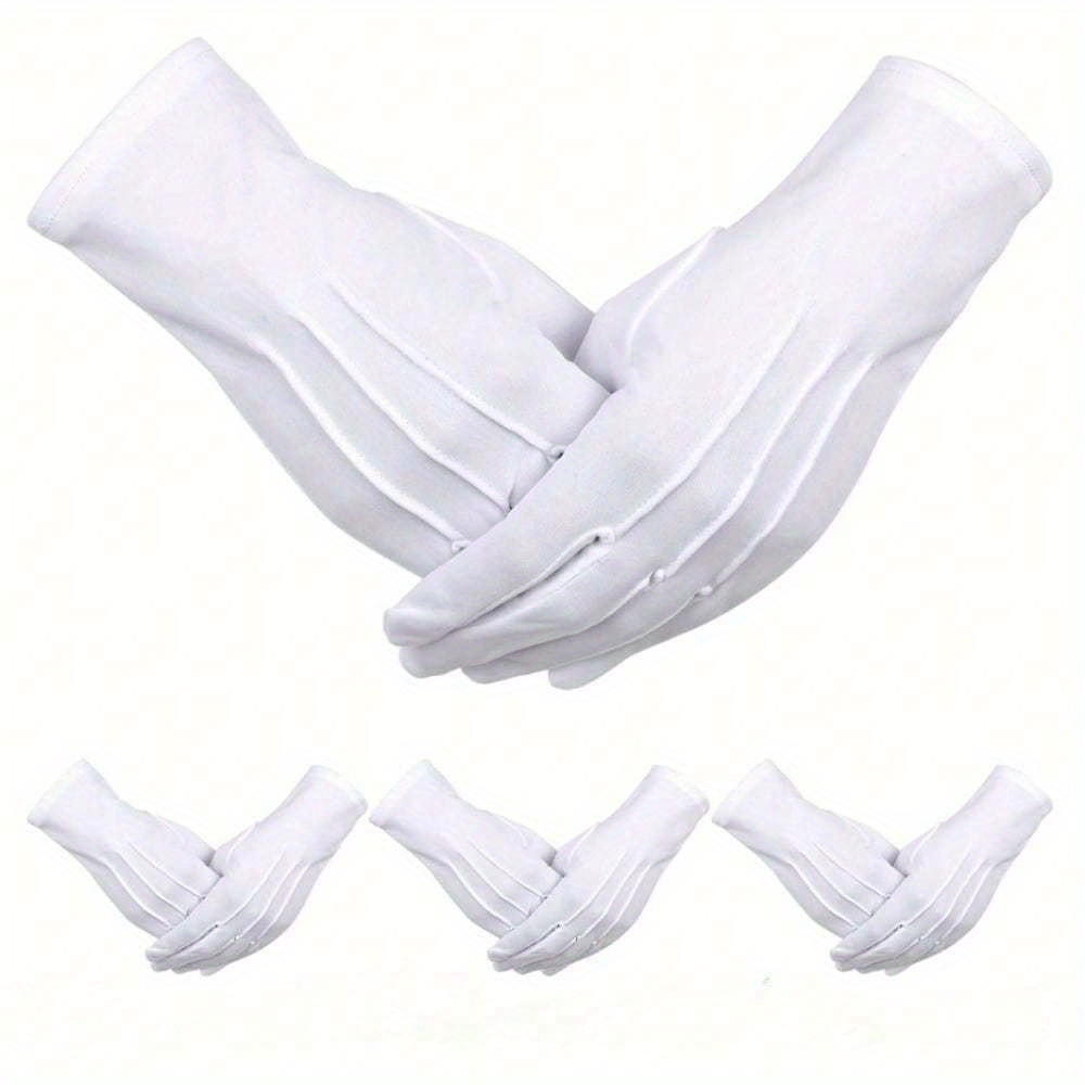 white dress with gloves sold on Temu United States