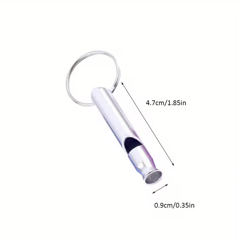 9pcs Aluminum Alloy Emergency Survival Whistles with Keychain