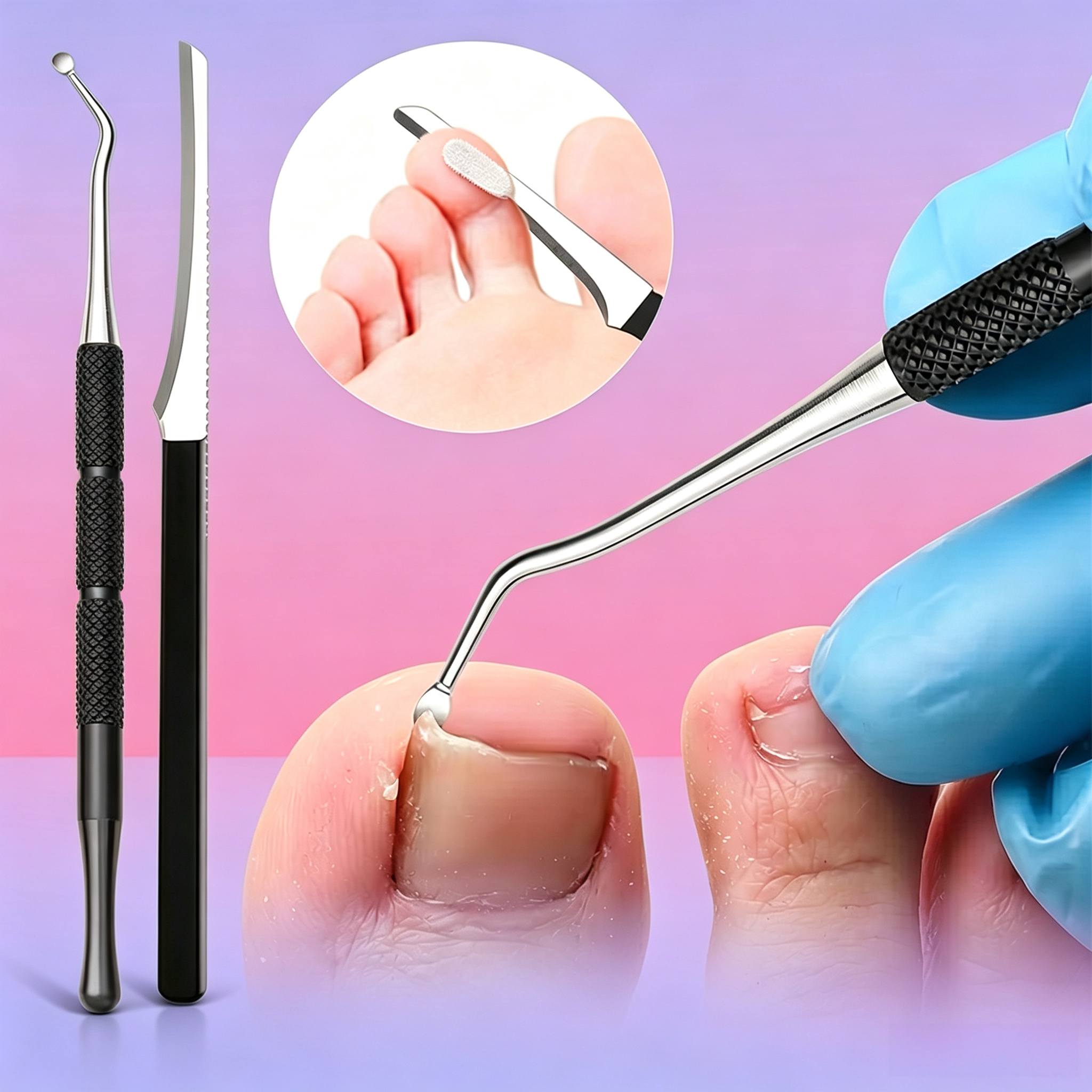 Heavy-Duty Stainless Steel Nail Clippers & Trimming Set