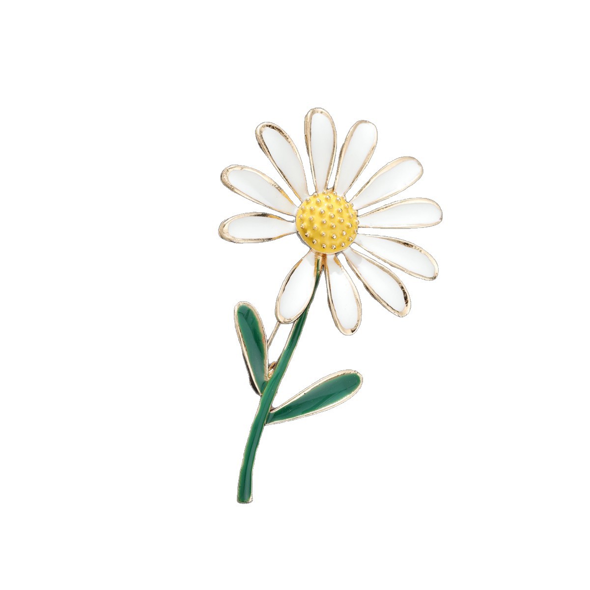 TEMU A New Daisy Sunflower Minimalist Brooch For Women, Trendy Fashion Pin Accessory, Banquet Attire Accessory, Clothing Ornament, Daily Gift