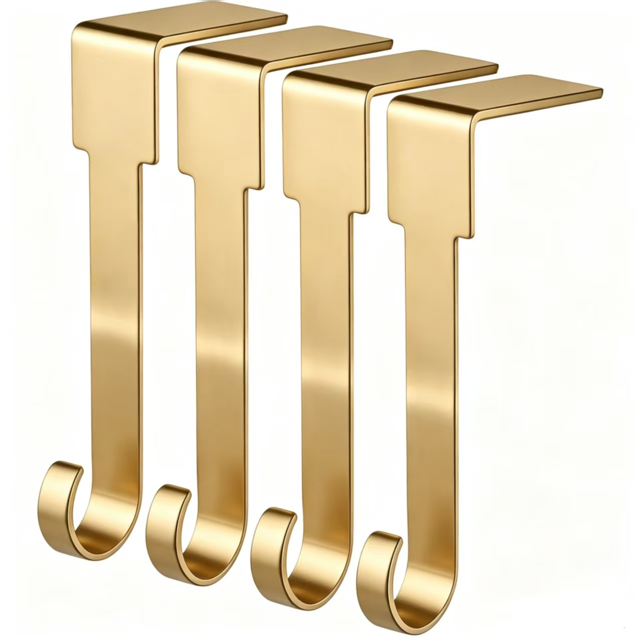 TEMU 4pcs Christmas Stocking Holder Set, Metal Fireplace Rack Hooks, No-drill Fireplace Hanging Hooks, Suitable For Holiday Parties And Home Decor