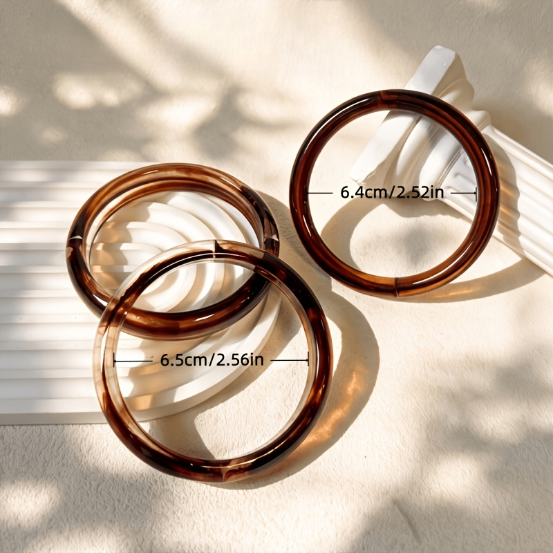 3pc Bohemian Vintage Non-Metallic Bracelet Set