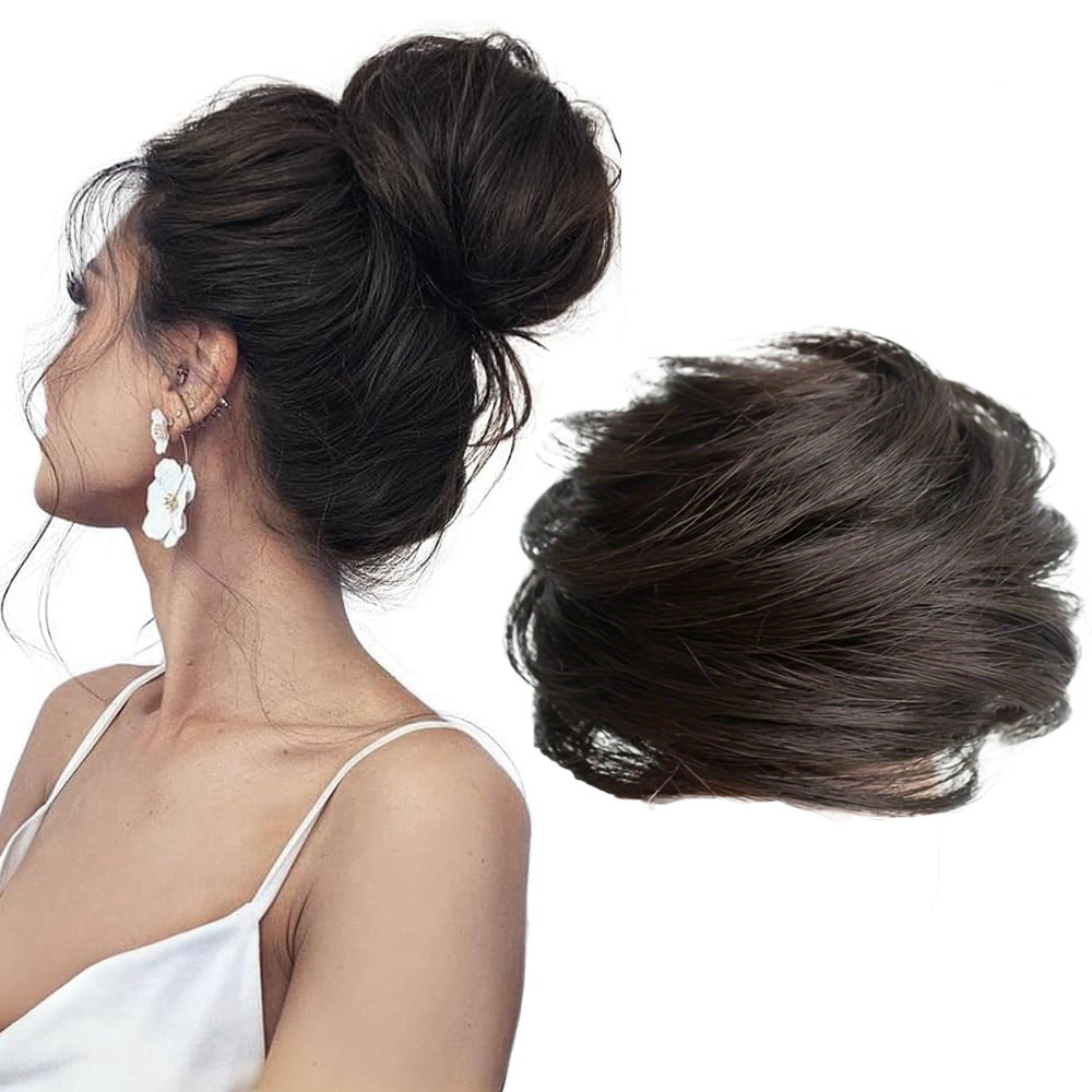 Unordentlicher Haarknoten Aus Synthetischem Haar – Für Volumen Im Dutt & Pferdeschwanz