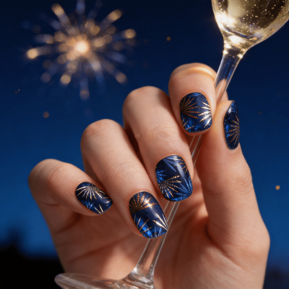 nail polish with royal blue dress Kate Hudson's Aura Nails Are So Chic, They're Hypnotizing What do you do when youre feeling blue Nail Colors for Royal Blue