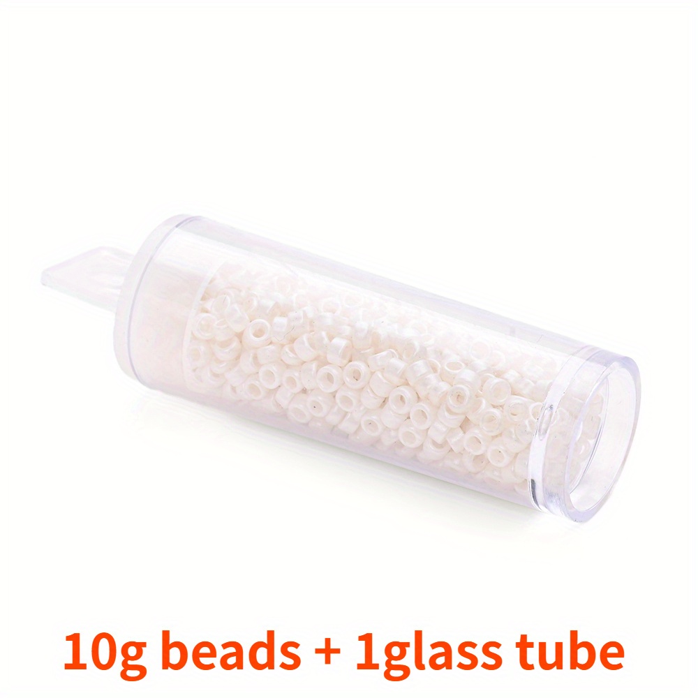 10g 3mm Colorful Glass Seed Beads for Jewelry Making