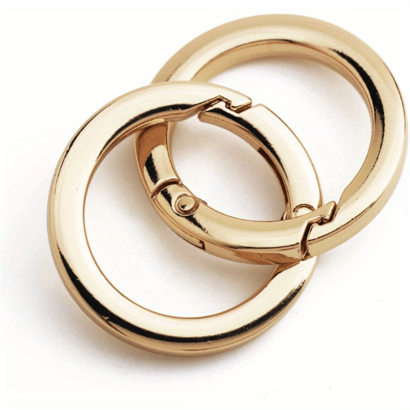 5. 08cm Minimalist Golden Alloy O- Open Trigger Clip Charm For Wallet Purse Handbag Keyrings Keychains Making, Wallet Making, Diy Wallet Making