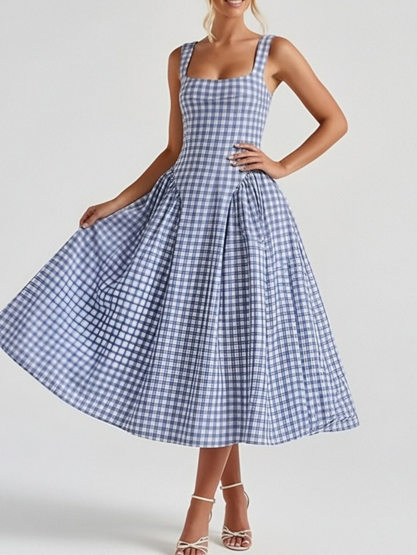 fit flare dresses sold on Temu United States