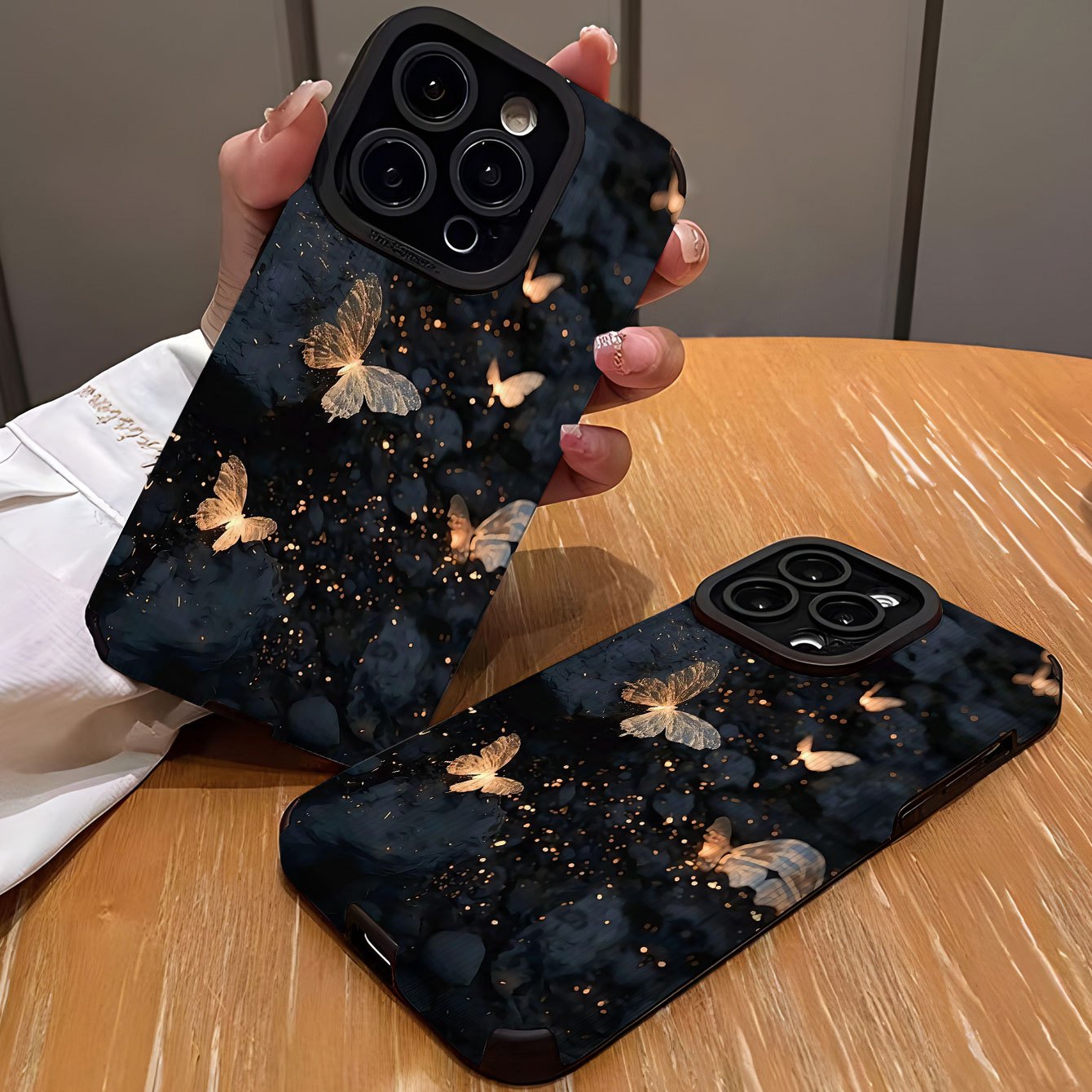 Butterfly Patterned Phone Case for Iphone 15/15 Plus/15 Pro/15 Pro Max, Iphone 14/14 Plus/14 Pro/14 Pro Max, Iphone 13/13 Pro/13 Pro Max, Iphone 12/12 Pro/12 Pro Max, Iphone 11/11 Pro/11 Pro Max/Iphone 7/8/Iphone X/XS, Dirt-Resistant And Shockproof.