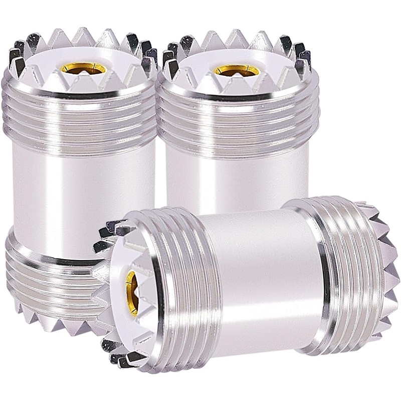 TEMU Lot de 3 connecteurs à douille PL259, à , adaptateur coaxial pour antennes de radio amateur CB, rallonge de câble pour mesure de FSRU
