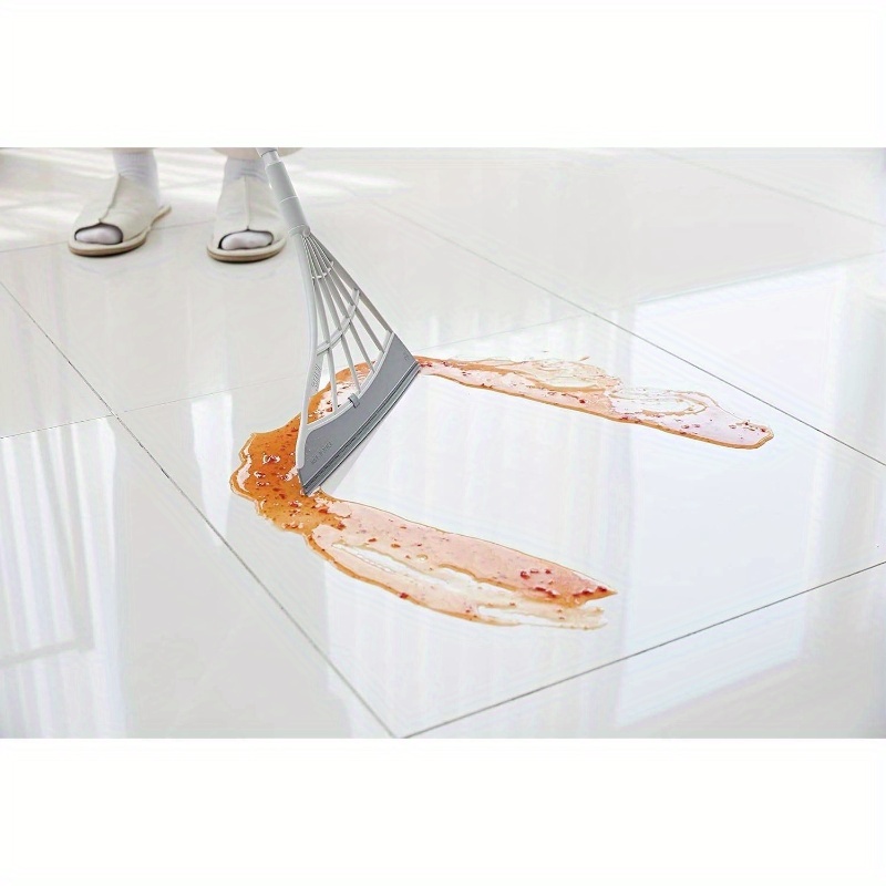 all-surface broom & squeegee - heavy-duty pet hair remover, non-scratch floor cleaner for hardwood, tile, glass, carpets -   dust,  , liquid   - ideal for home, office, hotel cleaning - durable construction,   removal, ergonomic handle, sturdy build, multisurface tool, home cleaners, broom and dustpan set, push broom Product details 1
