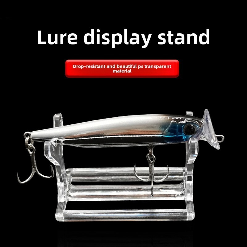 

1pc Y-shaped Fishing Lure Display Stand, Polystyrene Material, Transparent Holder Rack For , Tackle Display Rack|decorative Fishing Stand|transparent Material