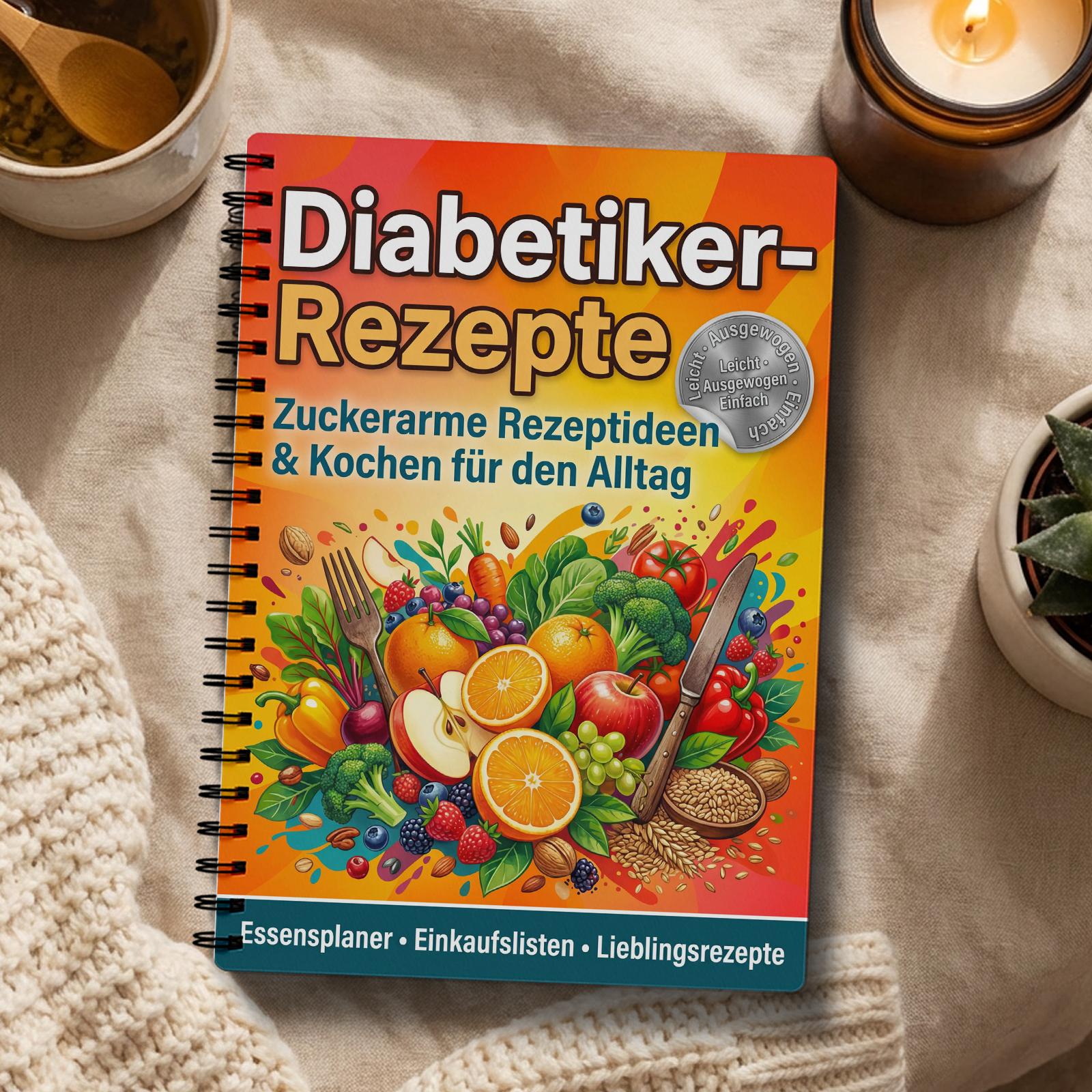 E-shop Diabetes-Ernährungsplaner für das Management von Typ-2-Diabetes – Spiralgebundenes wöchentliches & tägliches Blutzucker-Tracker-Tagebuch mit