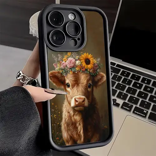 highland cow phone cover sold on Temu United States highland cow phone cover sold on Temu United States